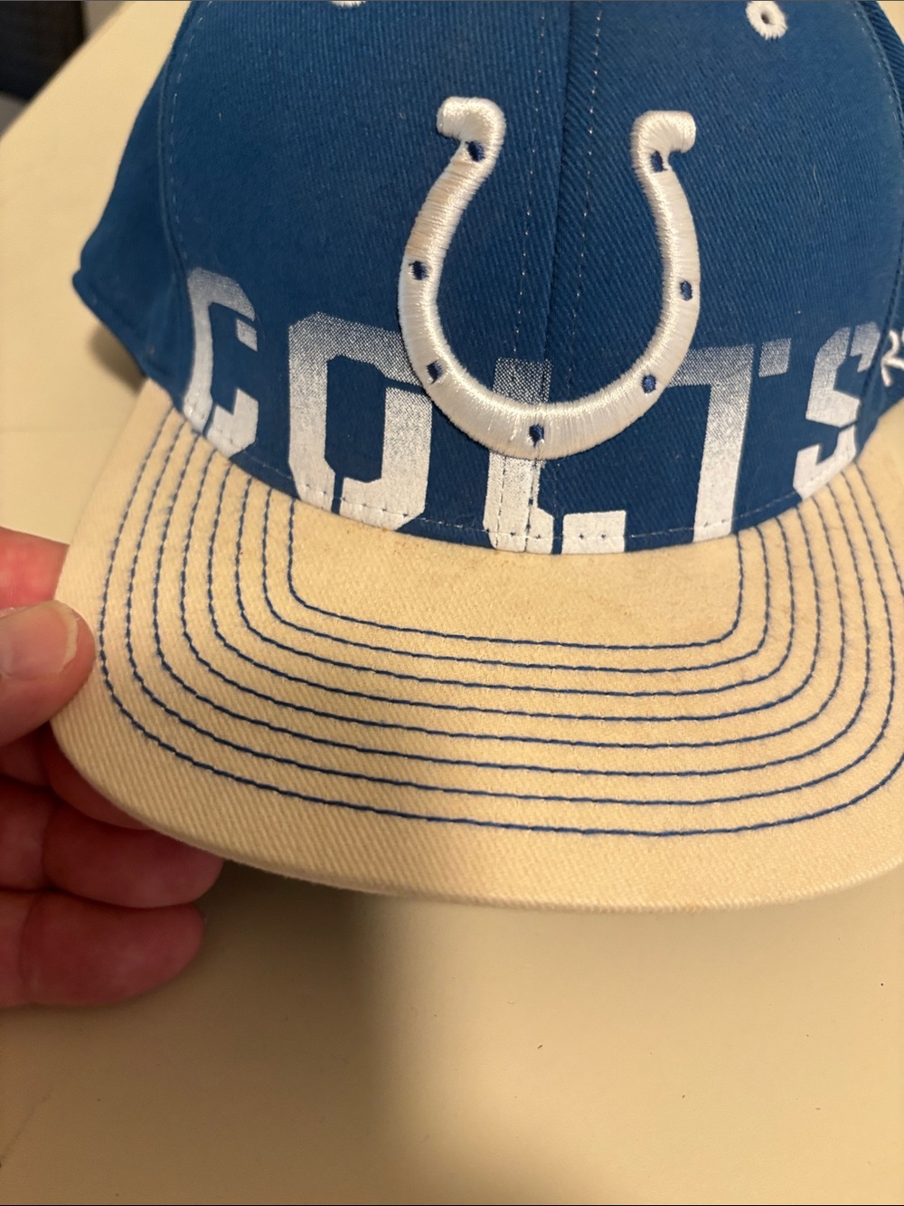 NFL Kids Blue and Cream Cap with Horseshoe Logo